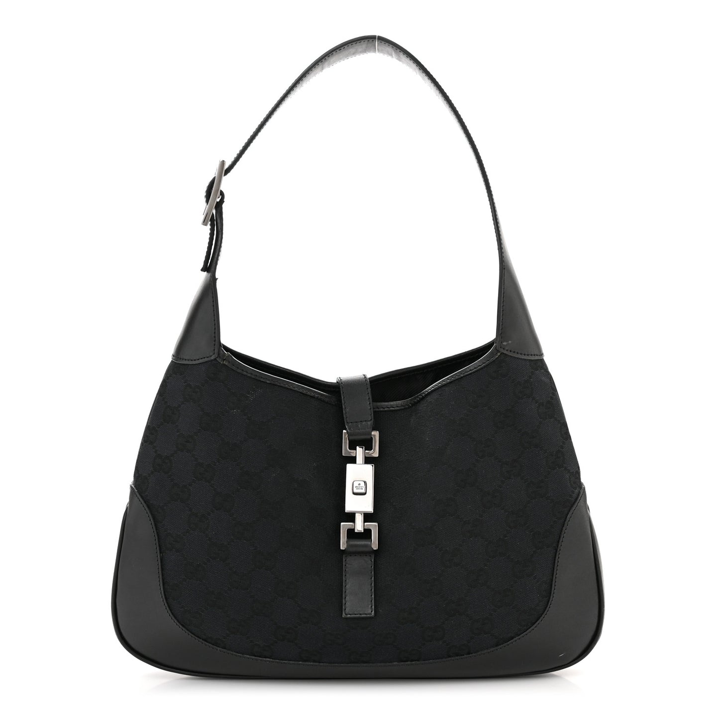 Monogram Small Jackie O Hobo Black