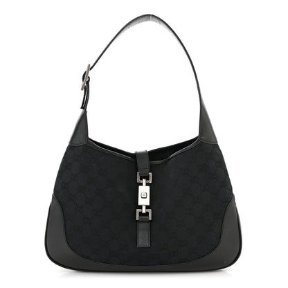 Gucci Monogram Small Jackie O Hobo Black 1 of 16