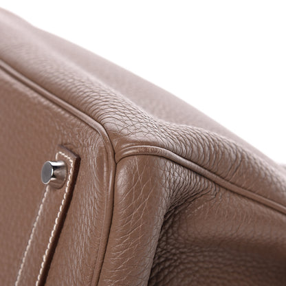 Hermes Taurillon Clemence Birkin 35 Etoupe 10 of 12