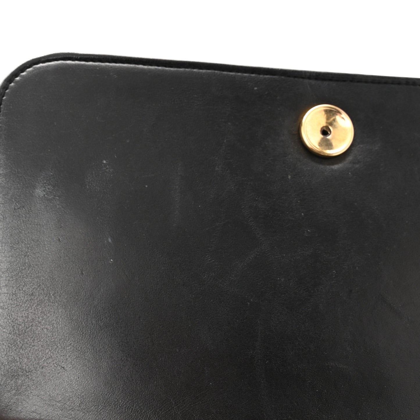 Lambskin Quilted Small Single Flap Black