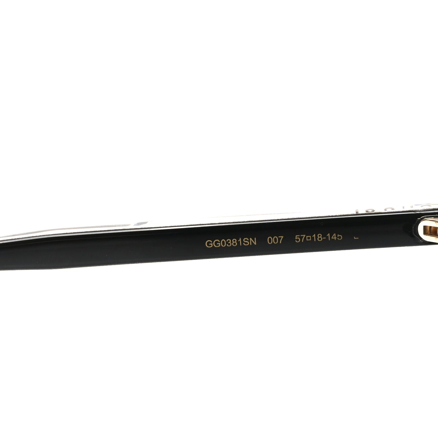 Acetate Frame Sunglasses GG0381SN Black