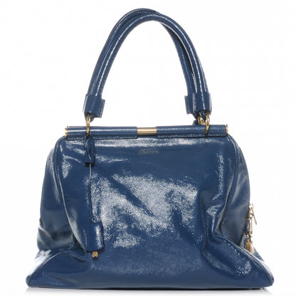 Saint Laurent Textured Patent Medium Majorelle Blue 1 of 7
