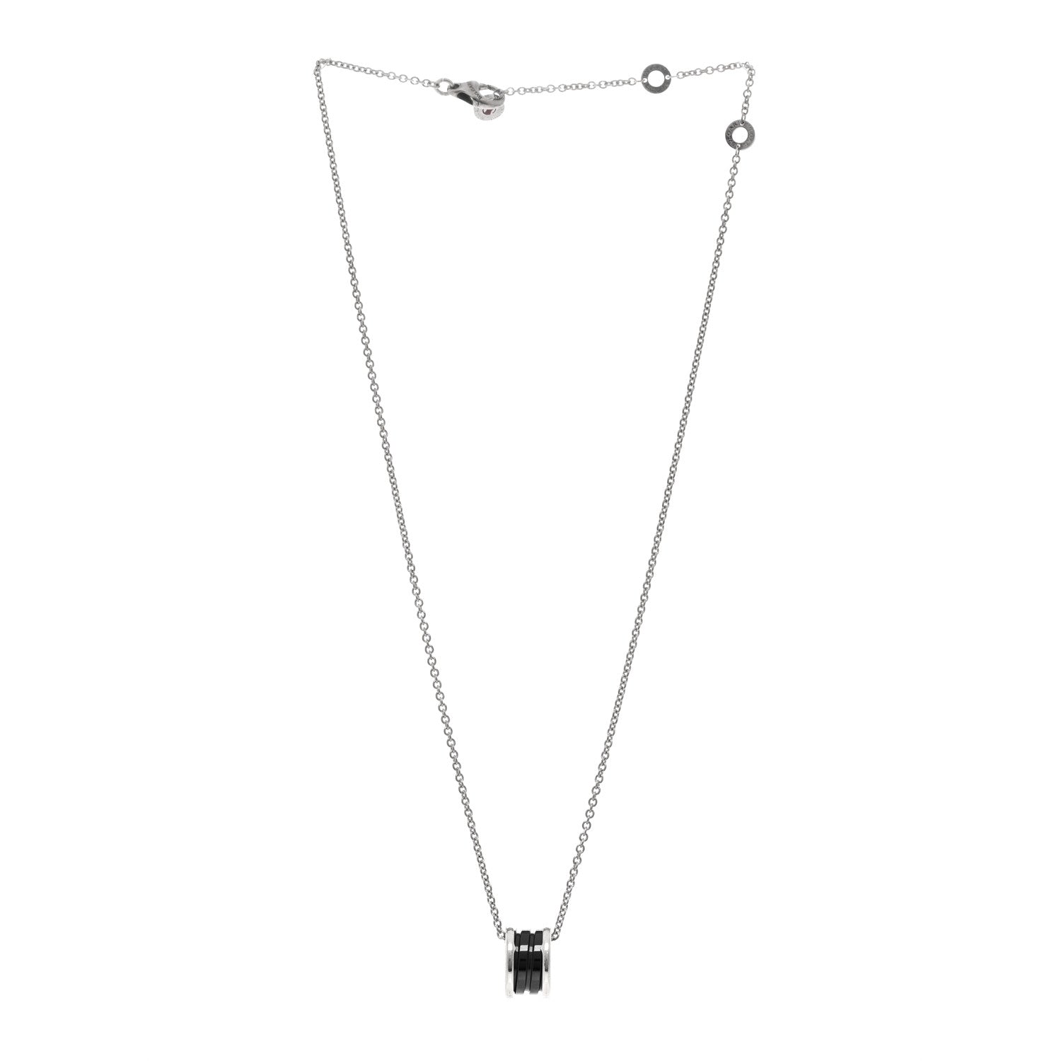 Bulgari Sterling Silver Ceramic Save The Children Pendant Necklace 3 of 4