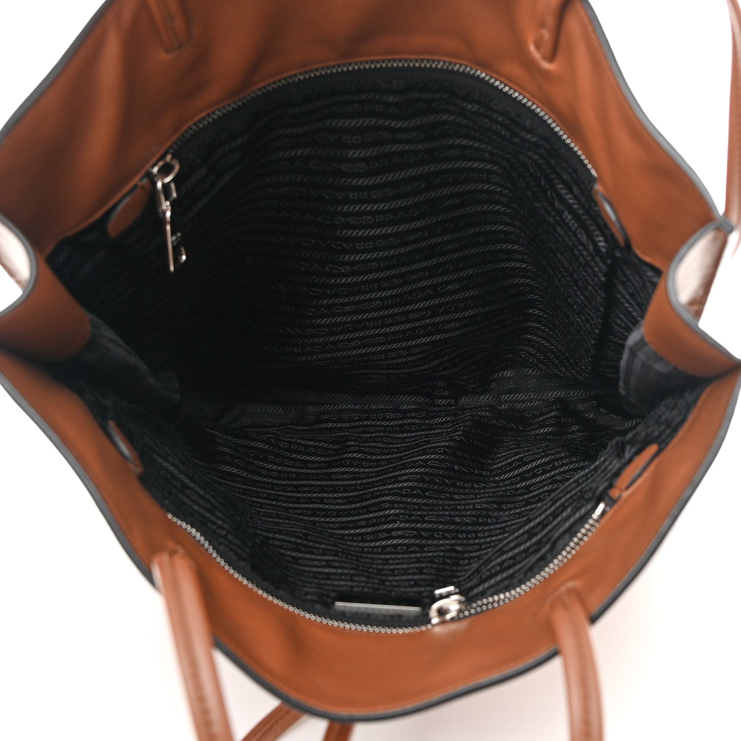 Prada Soft Calfskin Tote Cognac 5 of 11