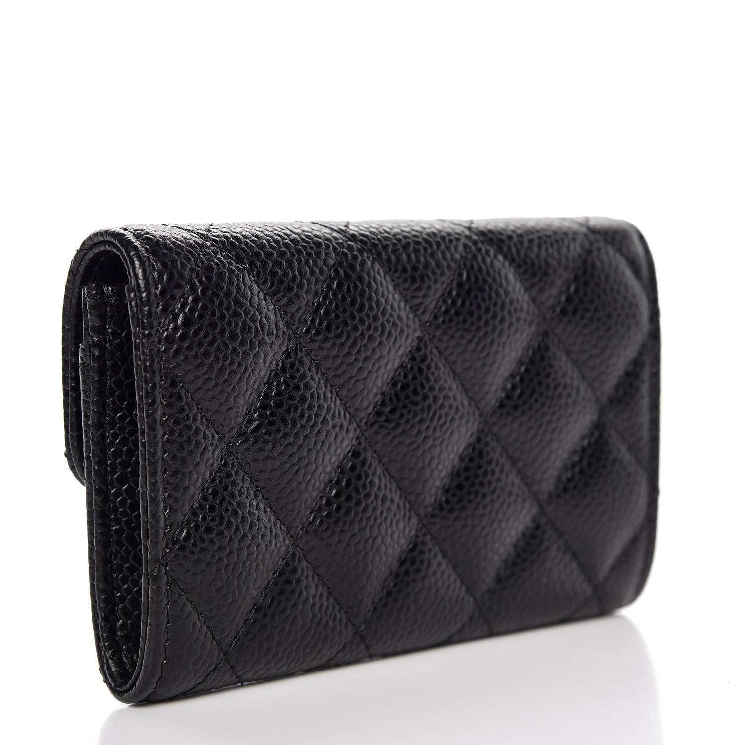 Chanel Caviar Quilted Flap Card Holder Black 3 of 9