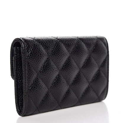 Chanel Caviar Quilted Flap Card Holder Black 3 of 9