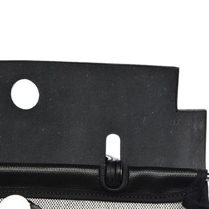 Hermes Toile H Berline Vache Hunter Herbag Zip PM 31 Black Ecru 12 of 14
