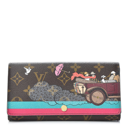 Louis Vuitton Monogram 2015 Christmas Animation Sarah Wallet Hibiscus 1 of 10
