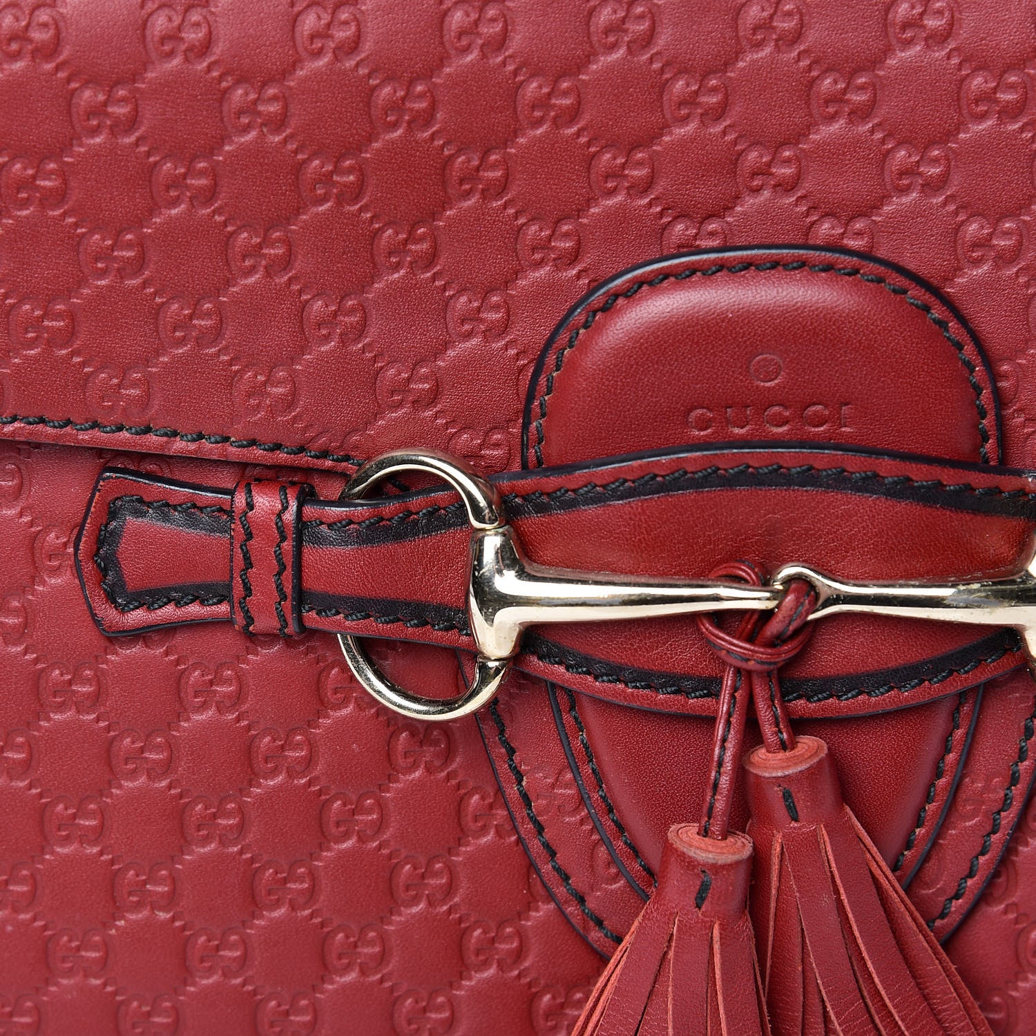 Gucci Microguccissima Medium Emily Chain Shoulder Bag Red 13 of 17