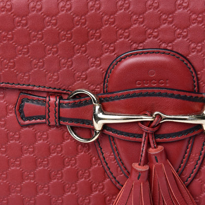 Gucci Microguccissima Medium Emily Chain Shoulder Bag Red 13 of 17