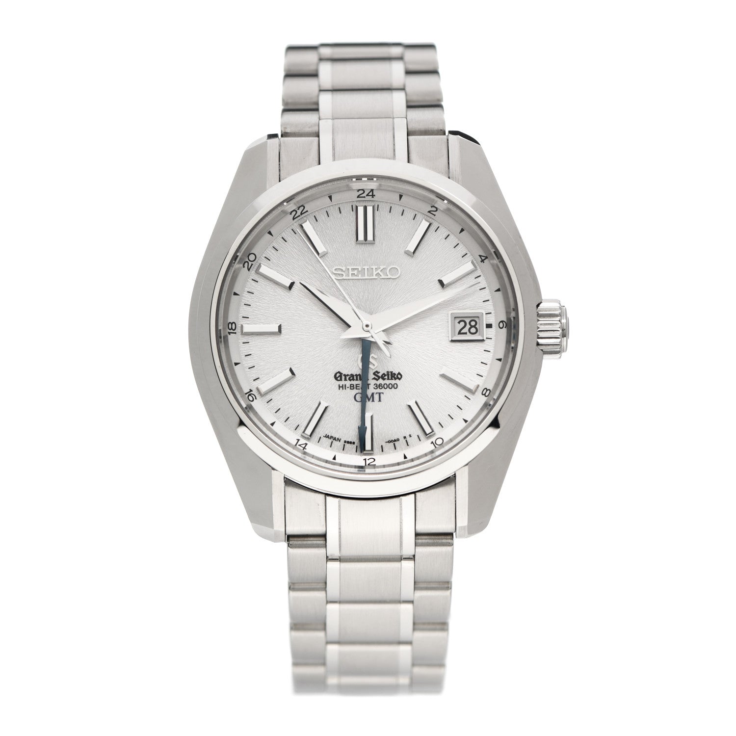 Grand Seiko Stainless Steel 40mm Mechanical High-Beat 36000 GMT Automatic Watch SBGJ011 1 of 5
