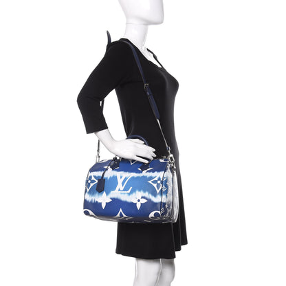 Louis Vuitton Monogram Escale Speedy Bandouliere 30 Blue 2 of 12