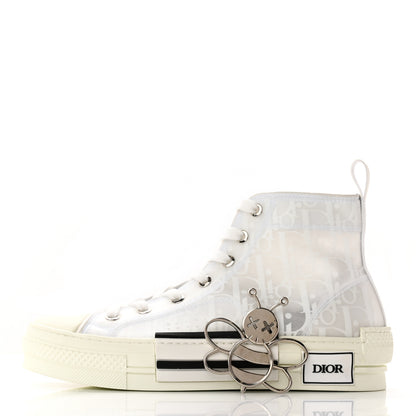 Christian Dior Technical Canvas Oblique Mens B23 High Top Sneakers 38 White 2 of 17