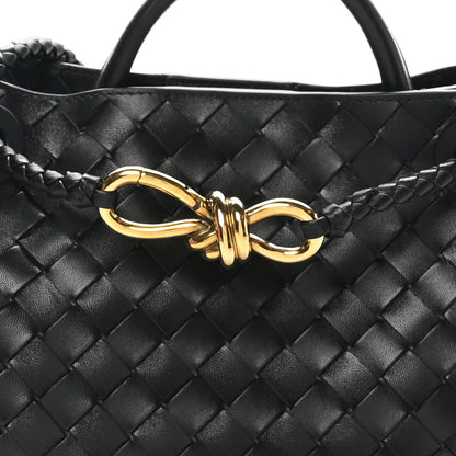 Bottega Veneta Nappa Intrecciato Small Andiamo Shoulder Bag Black 7 of 9