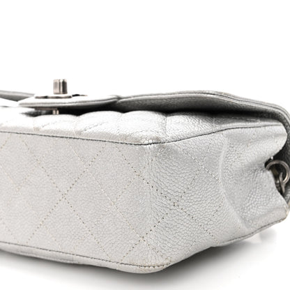 Chanel Metallic Caviar Quilted Mini Rectangular Flap Silver 11 of 11