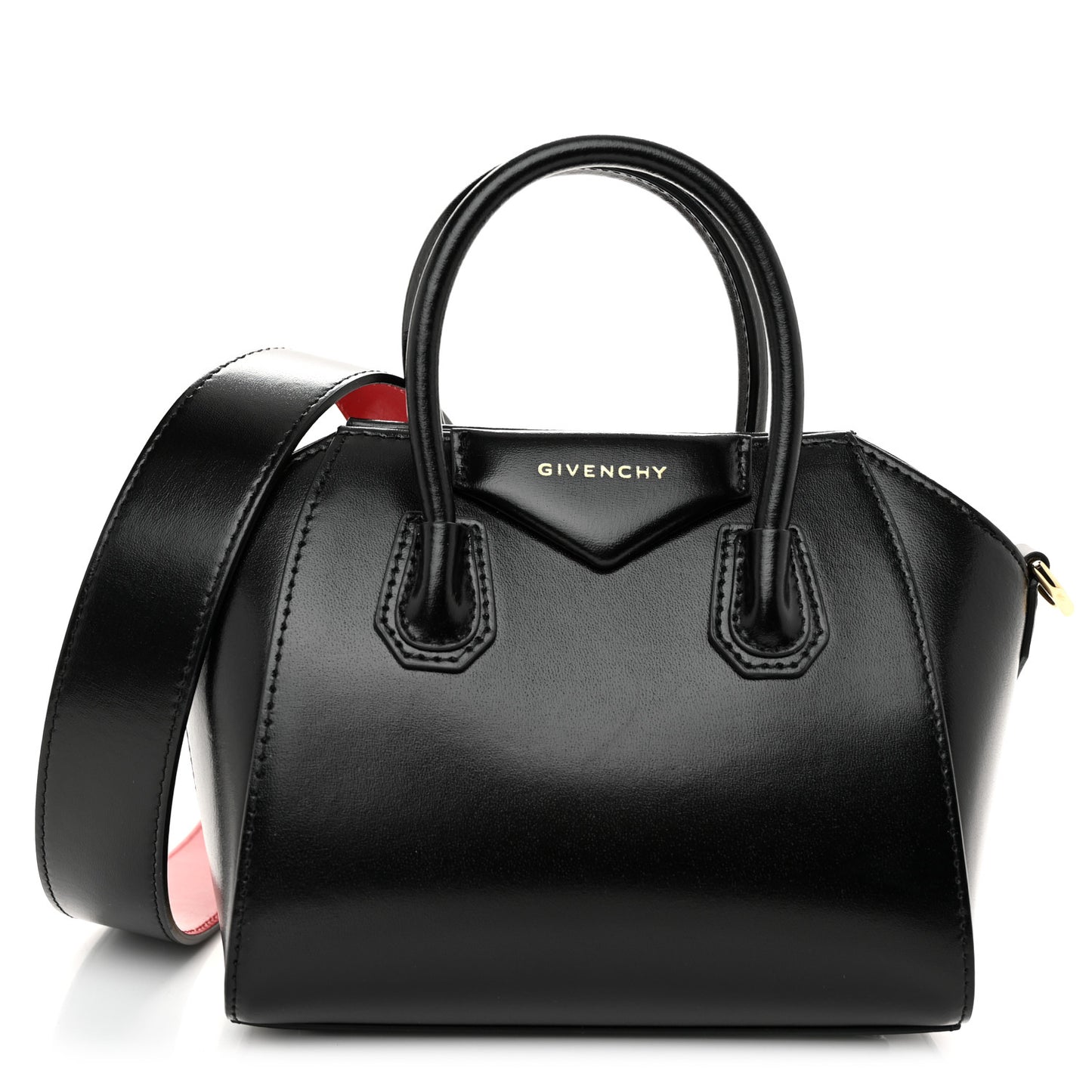 Box Calfskin Toy Antigona Black Red