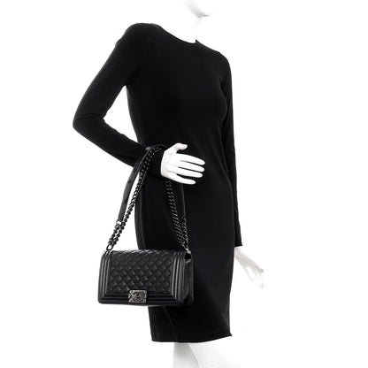 Chanel Caviar Quilted Medium Boy Flap So Black 3 of 8