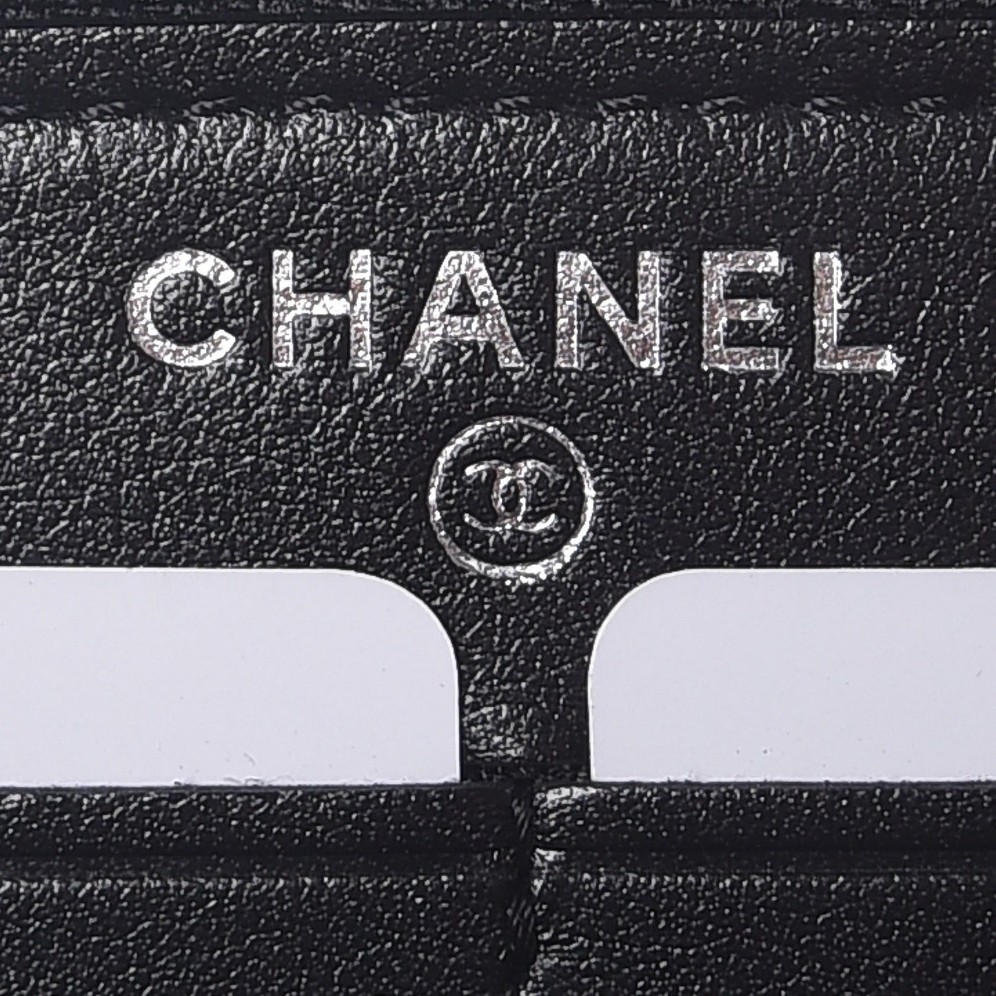 Patent Large CC Compact Zip Gusset Wallet Black