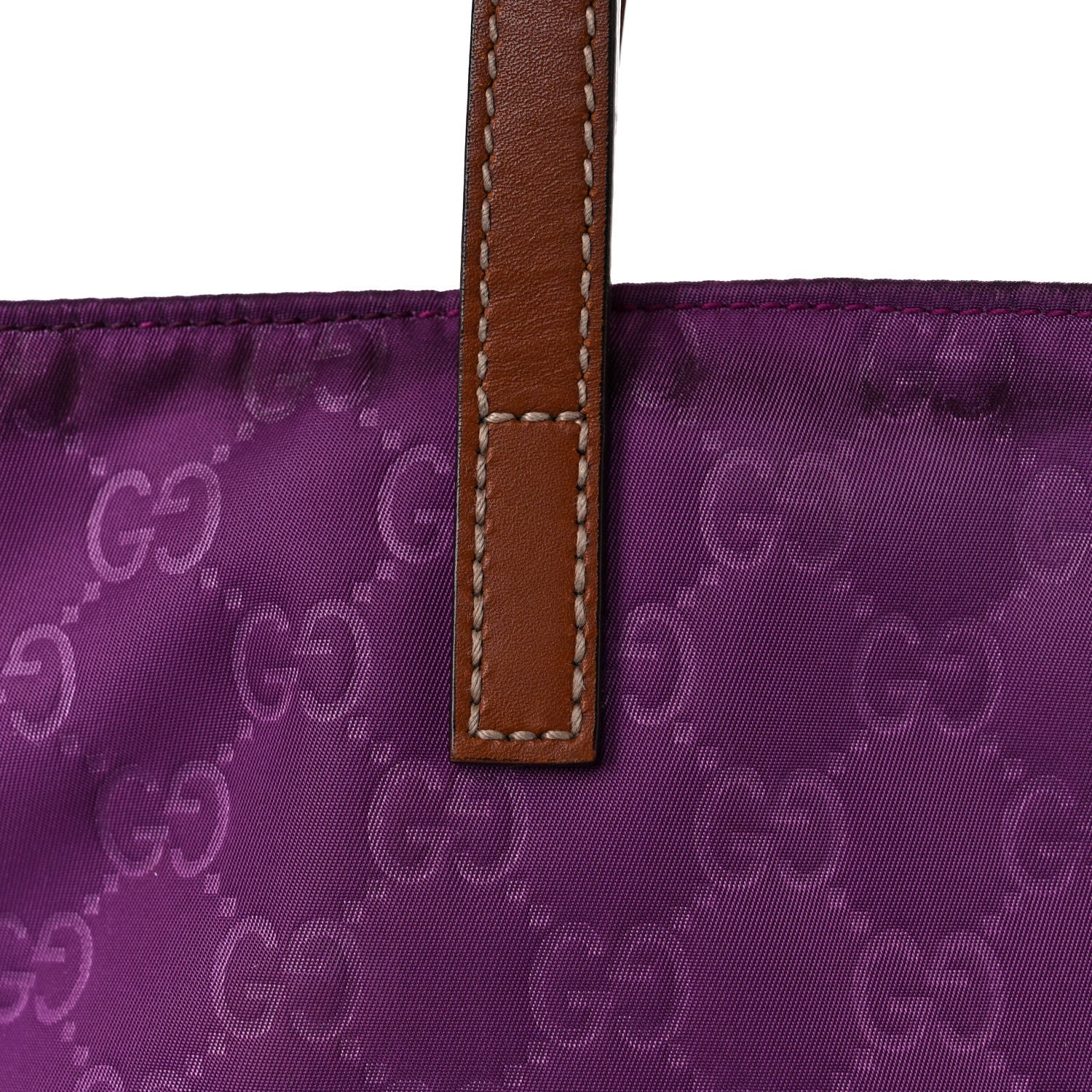 Gucci Nylon Guccissima Medium Tote Purple 25 of 35