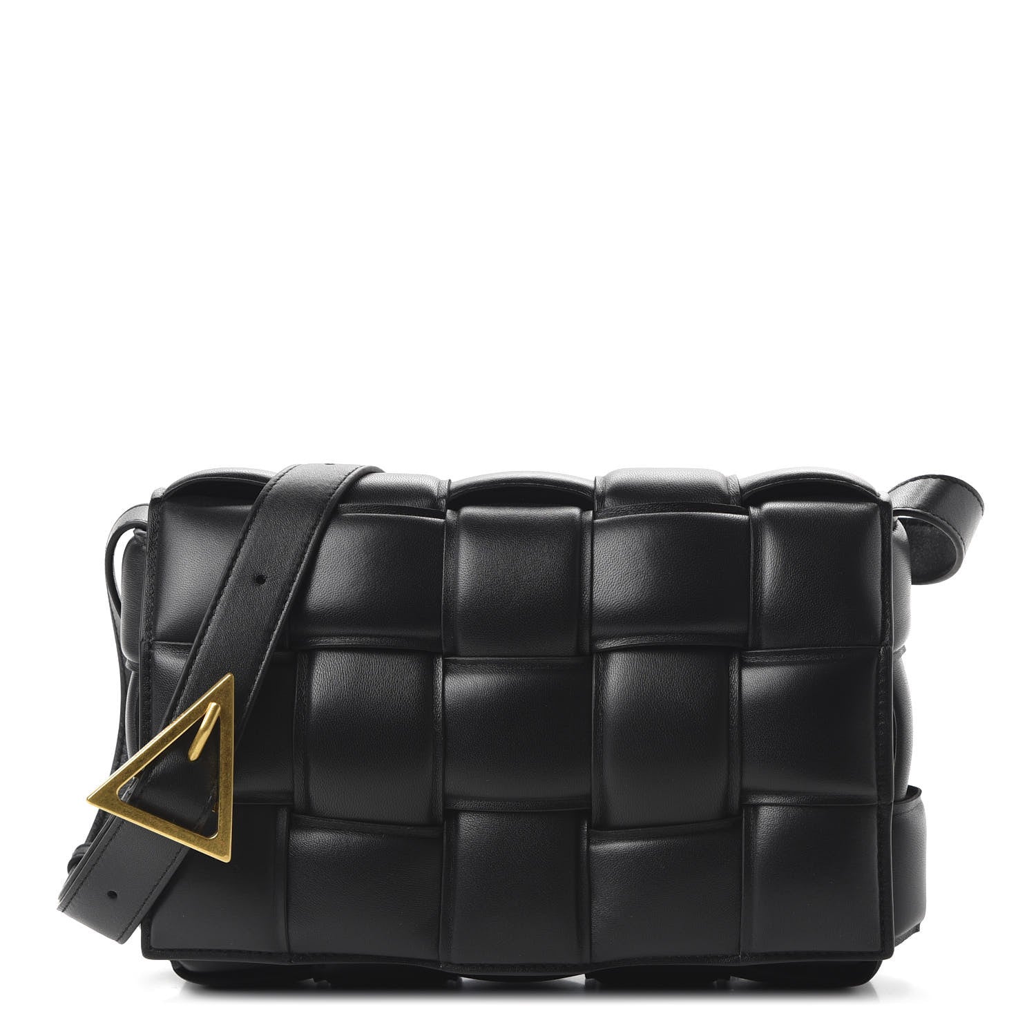 Bottega Veneta Nappa Maxi Intreccio Padded Cassette Crossbody Bag Black 1 of 9