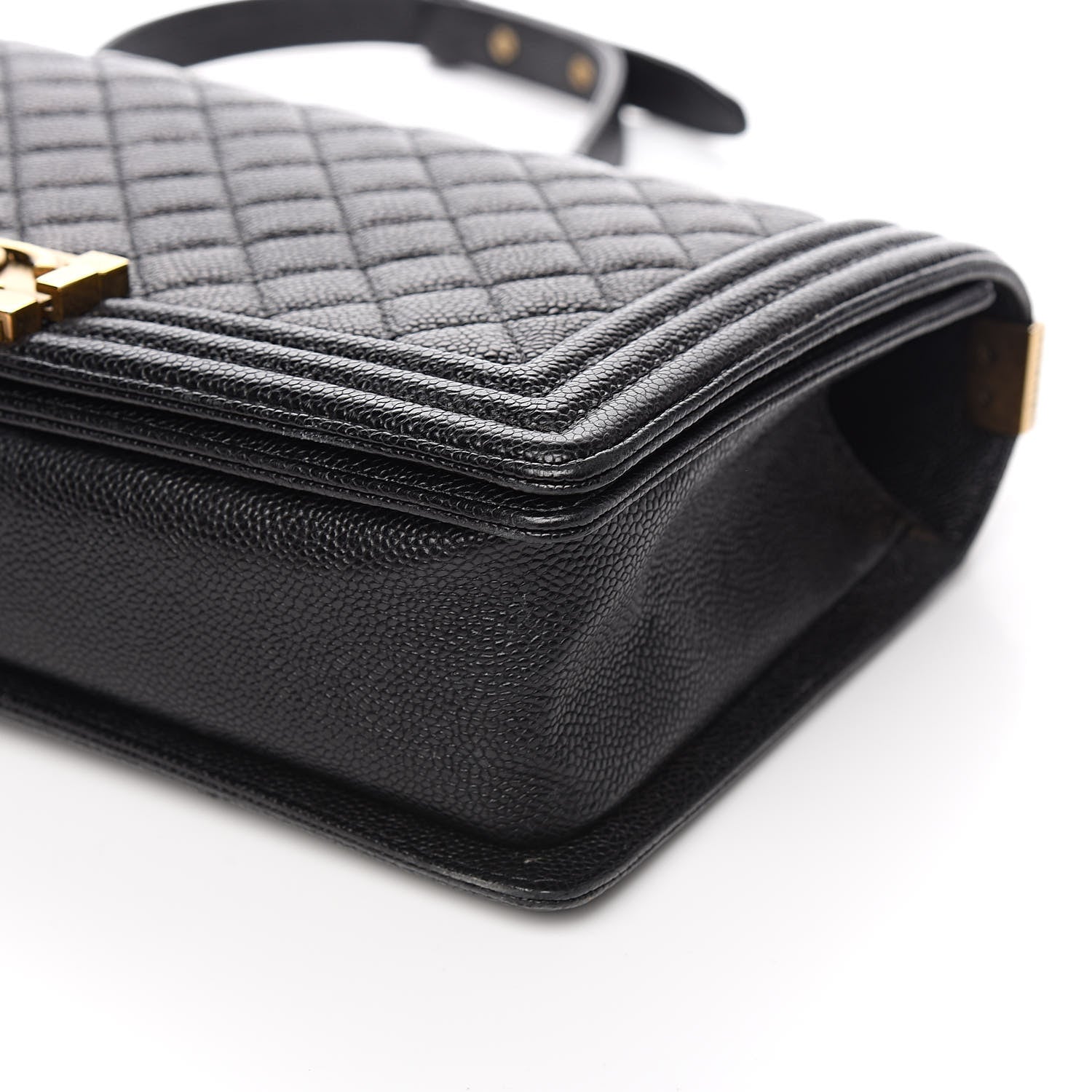 Chanel Caviar Quilted New Medium Boy Flap Black 9 of 10