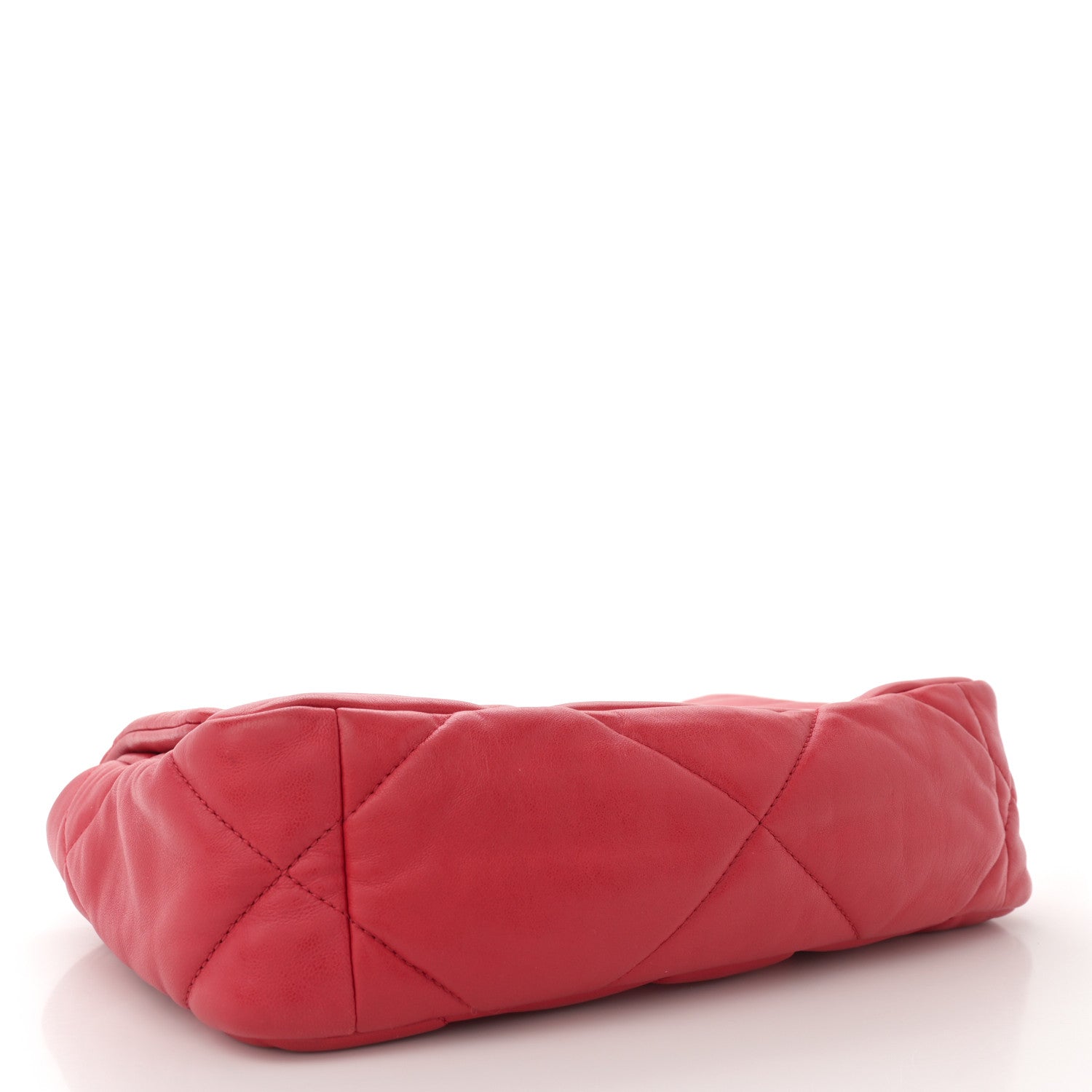 Chanel Goatskin Quilted Medium Chanel 19 Flap Red 4 of 12