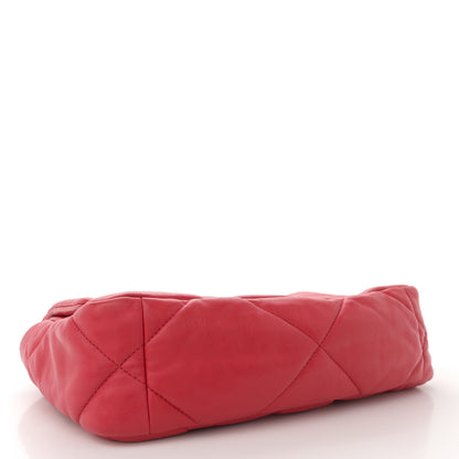 Chanel Goatskin Quilted Medium Chanel 19 Flap Red 4 of 12