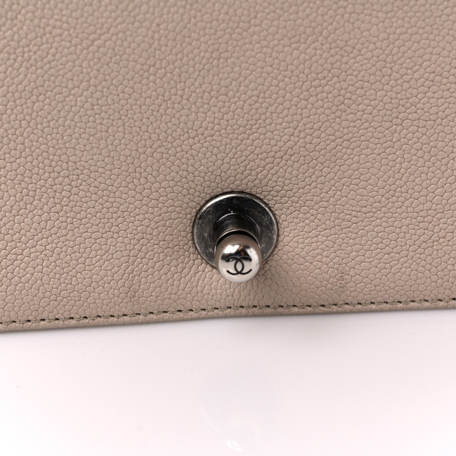 Chanel Caviar Quilted New Medium Boy Flap Beige 14 of 16