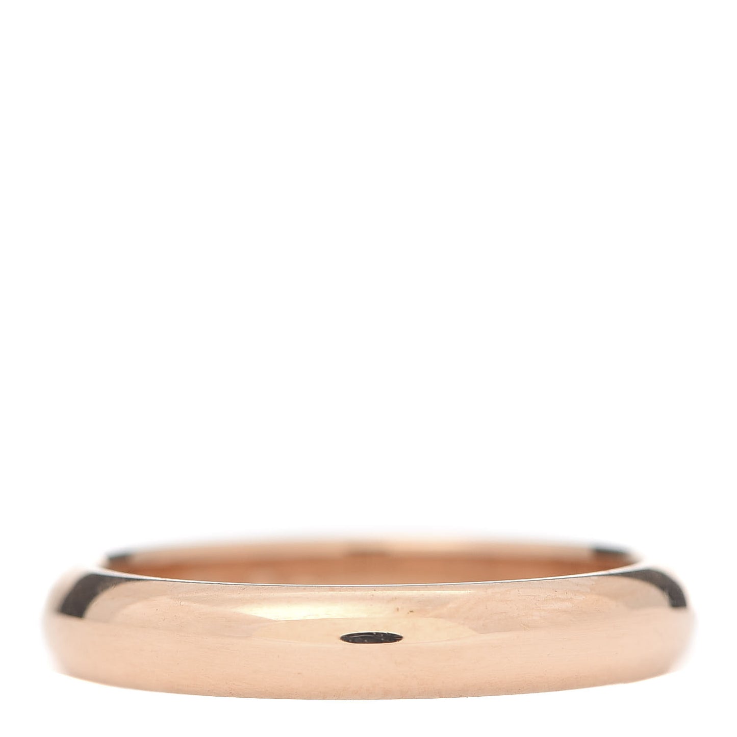 18K Pink Gold 3.5mm 1895 Wedding Band Ring 53 6.25