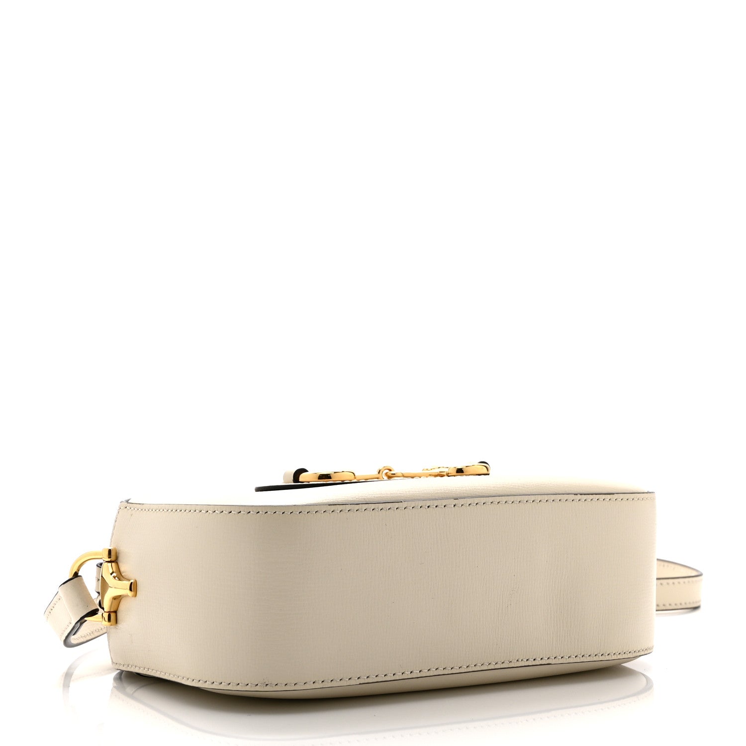 Gucci Azalea Calfskin Mini Horsebit 1955 Camera Shoulder Bag Mystic White 4 of 11