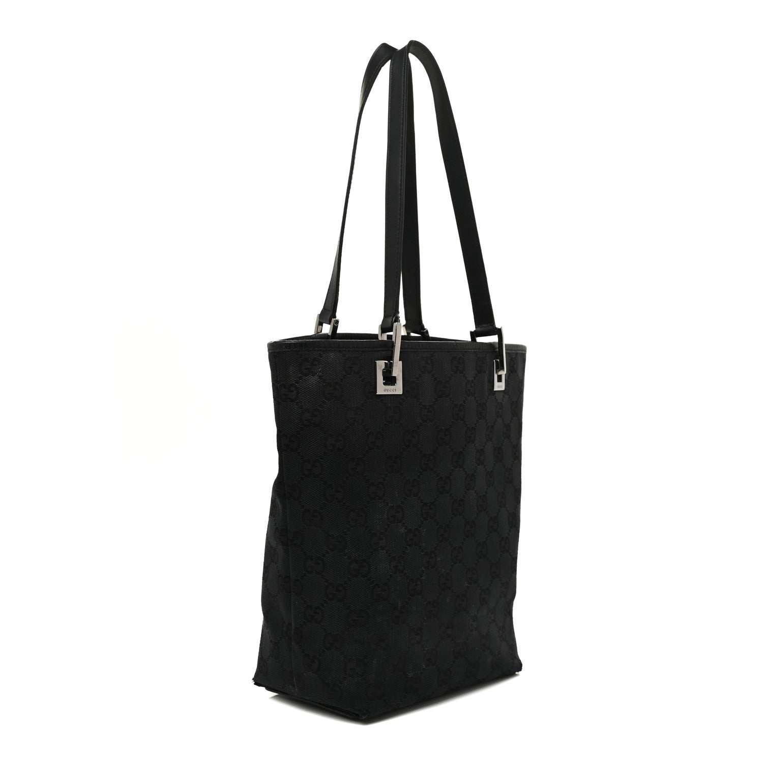 Gucci Monogram Small Bucket Tote Black 2 of 22