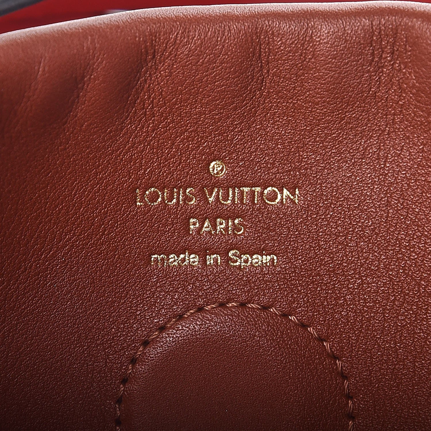 Louis Vuitton Monogram Tuileries Besace Caramel Rouge 7 of 7