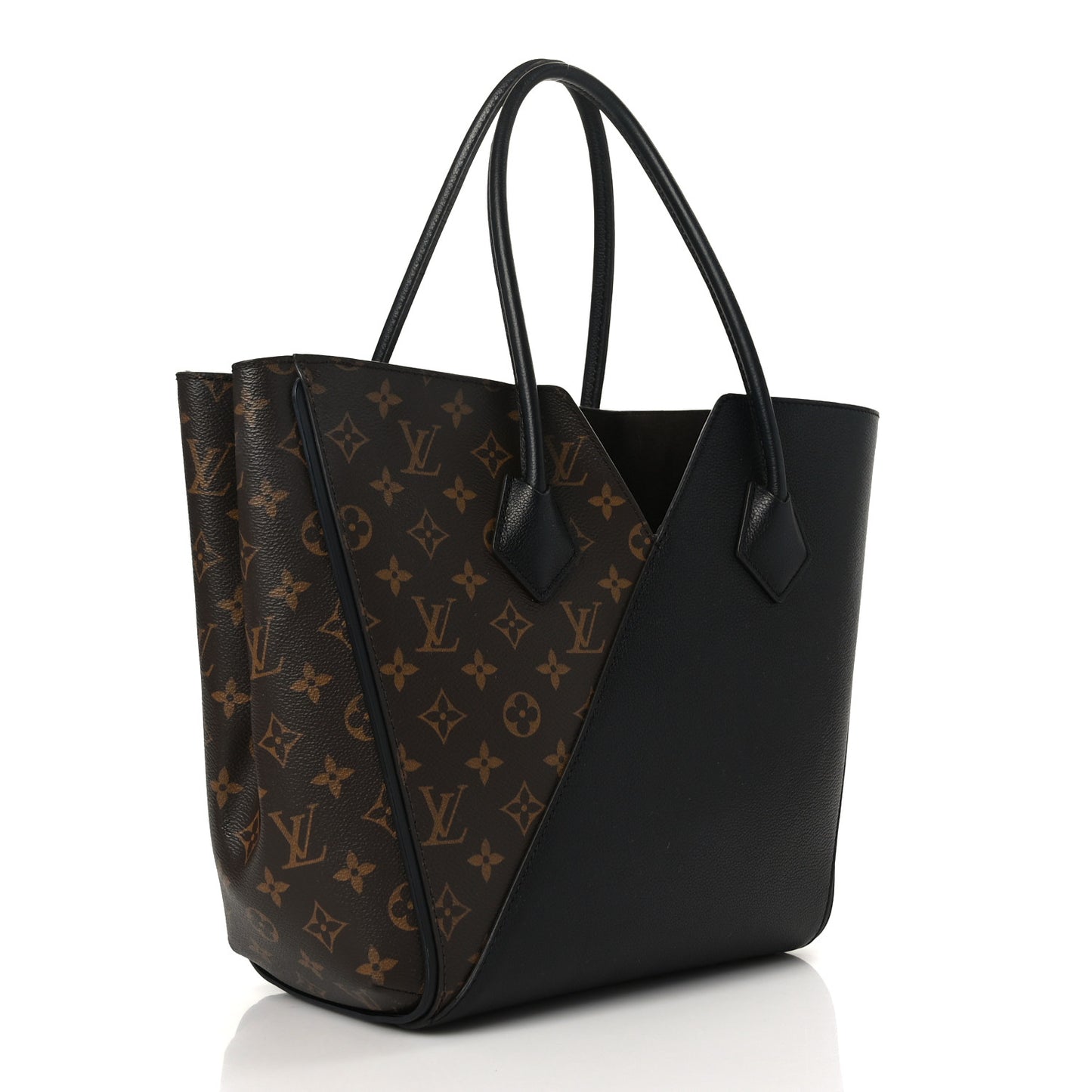 Calfskin Monogram Kimono Tote Black