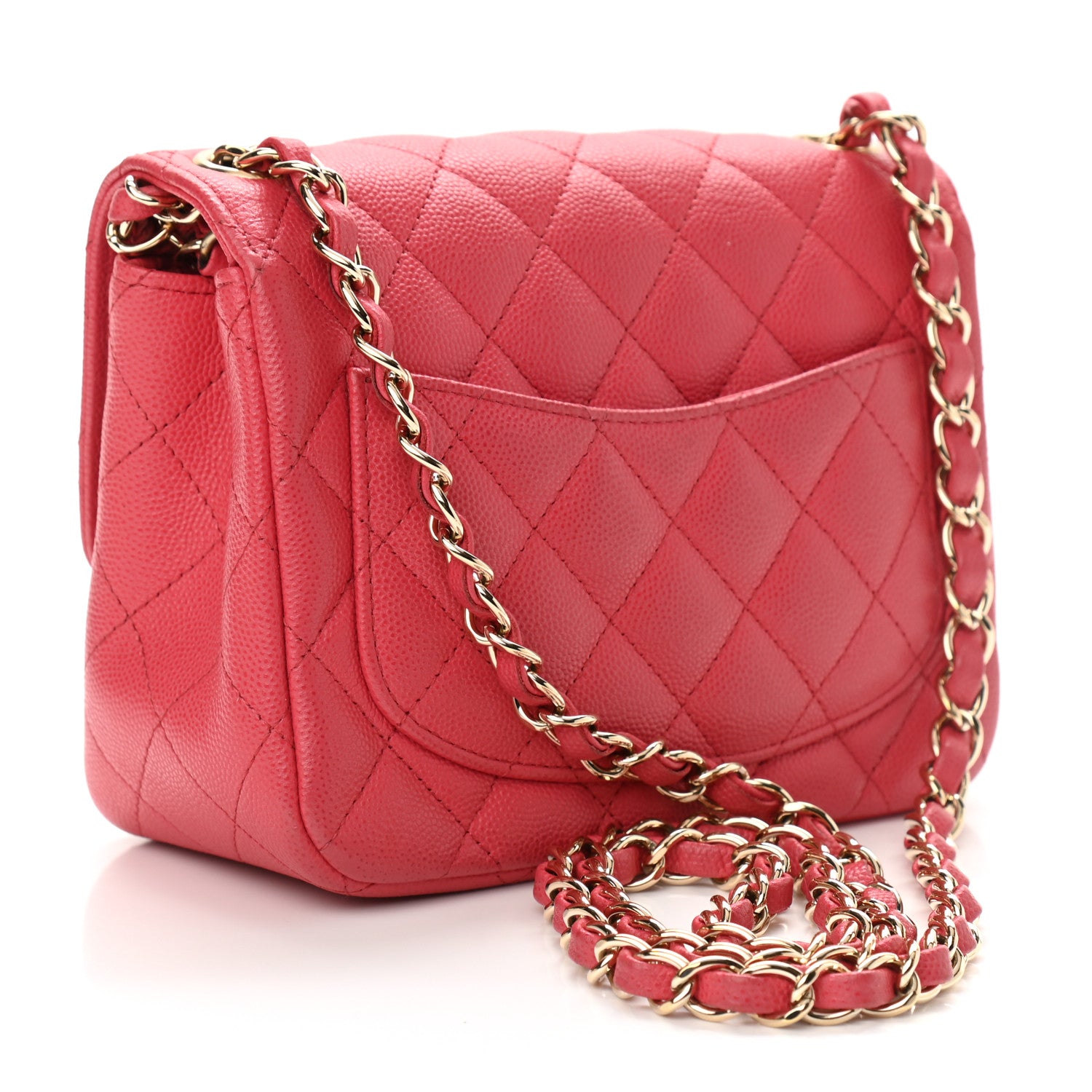 Chanel Caviar Quilted Mini Square Flap Pink 3 of 11