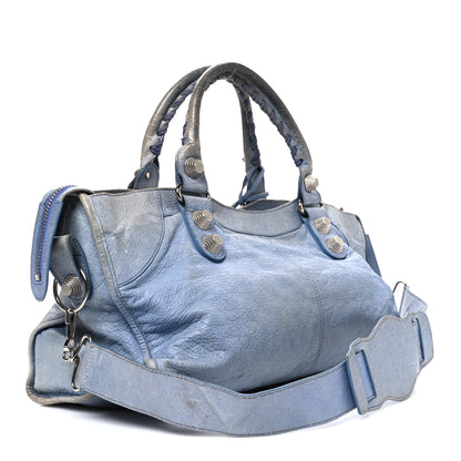 Balenciaga Agneau Giant 21 Silver Hardware Part Time Light Blue 4 of 14