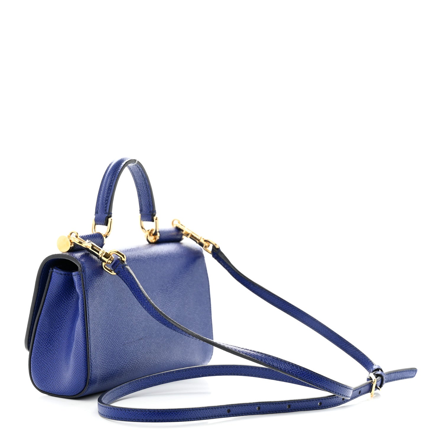 Dolce & Gabbana Dauphine Miss Sicily East West Shoulder Bag Blue 3 of 11