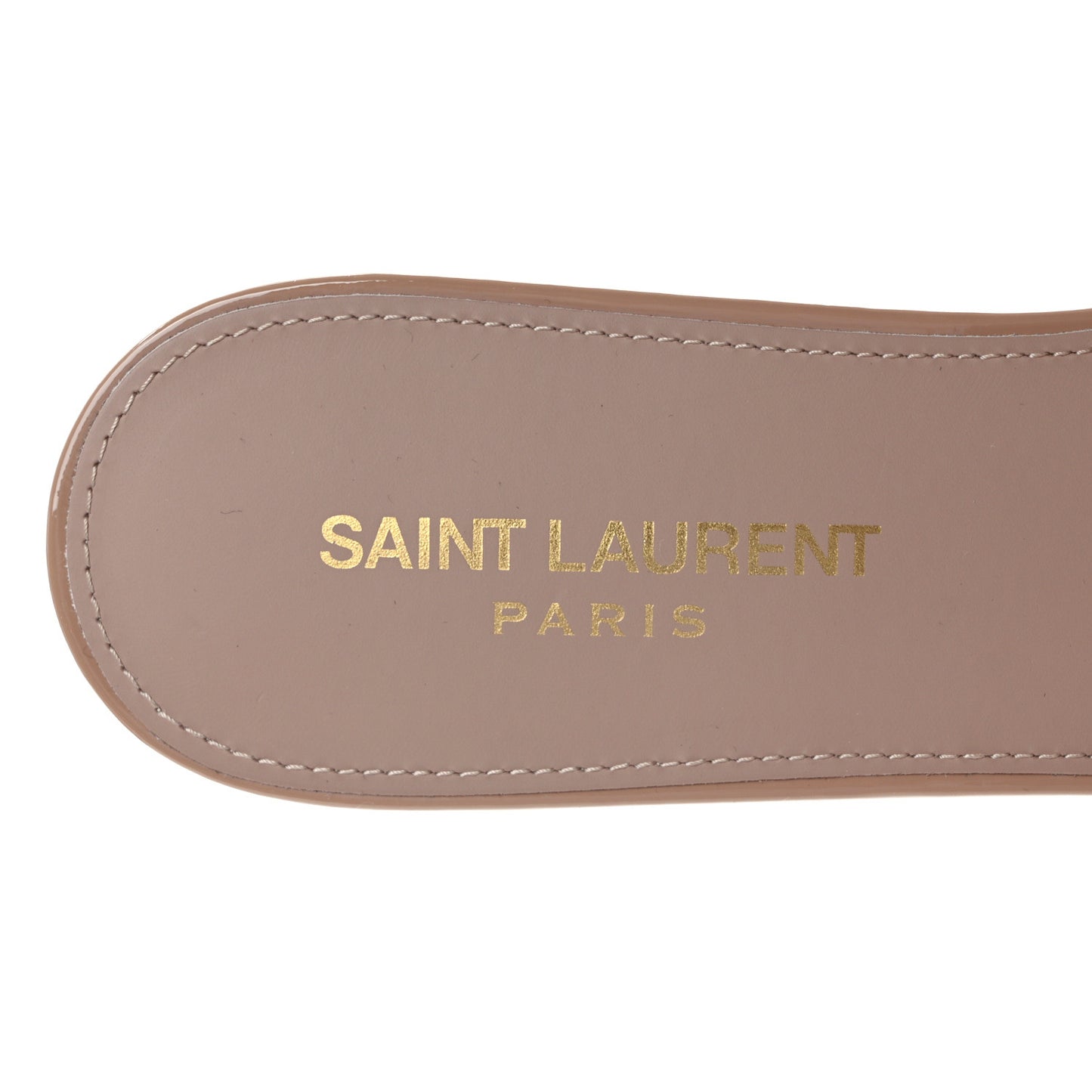 Patent Tribute 05 Slide Sandals 38 Nude