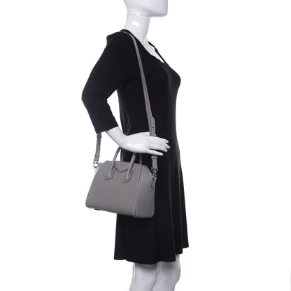Givenchy Sugar Goatskin Mini Antigona Pearl Grey 2 of 11