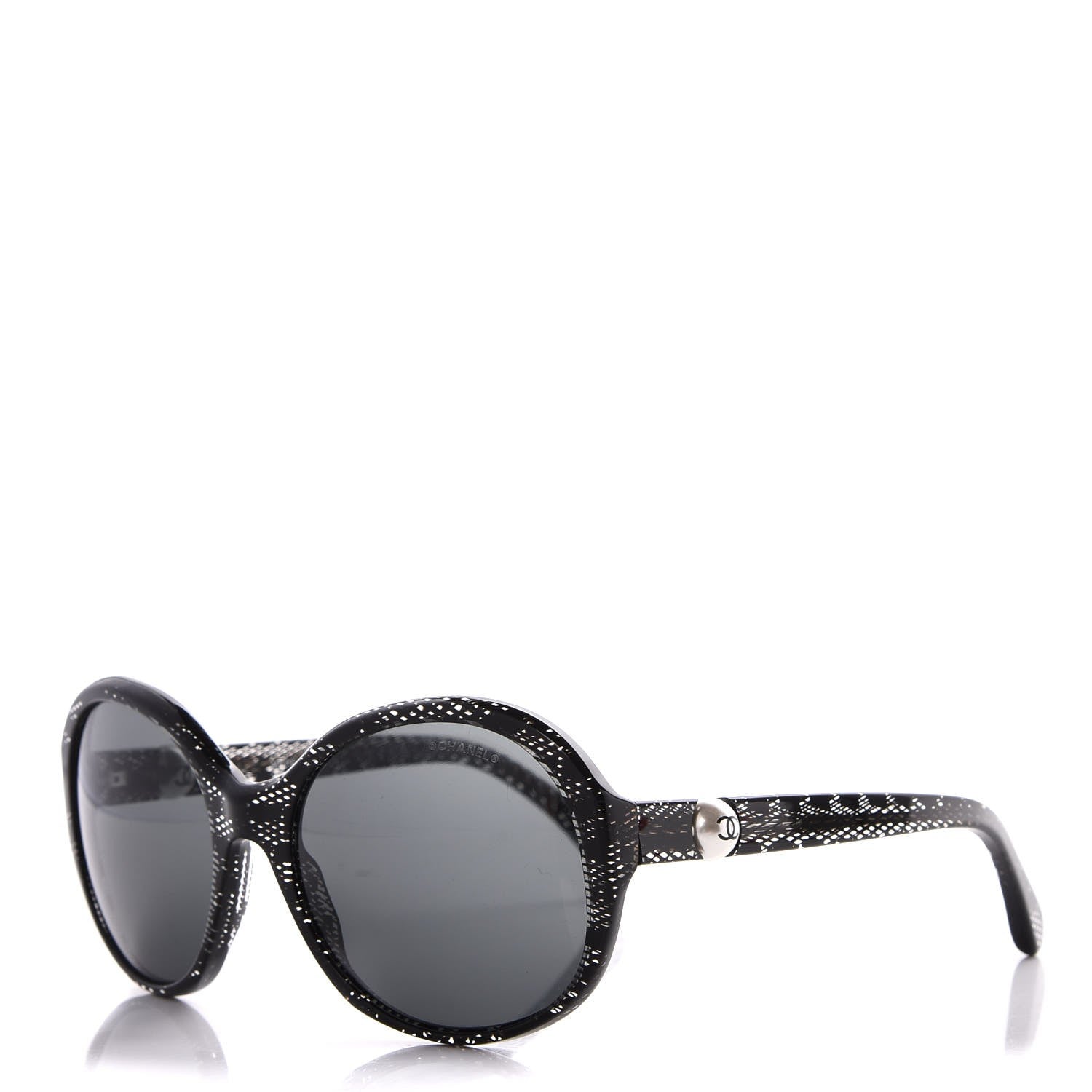 Chanel CC Pearl Sunglasses 5211-H Black 1 of 8