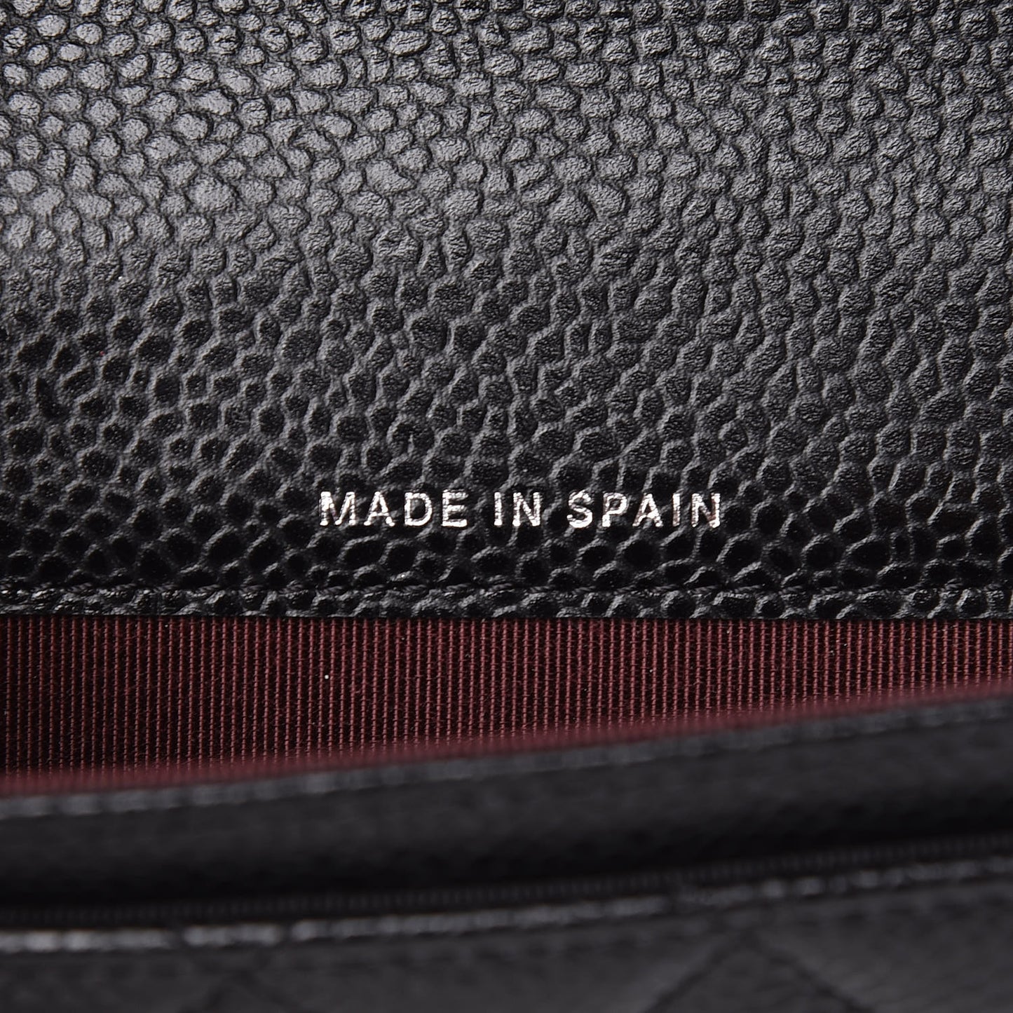 Caviar Quilted Flap Card Holder Black