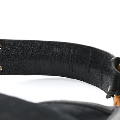 Gucci Monogram Bamboo Ring Hobo Black 10 of 14