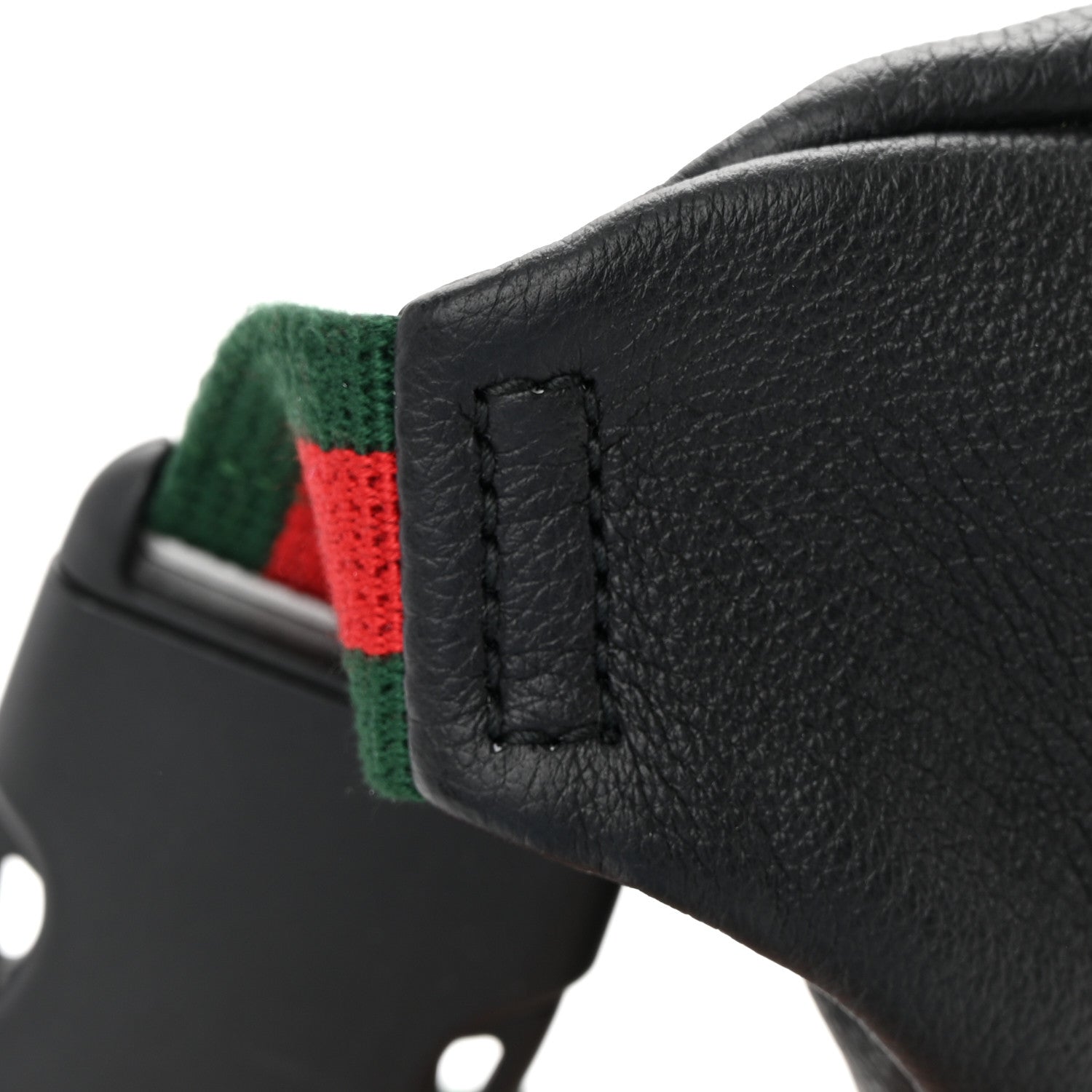 Gucci Grained Calfskin Logo Belt Bag Black 11 of 12