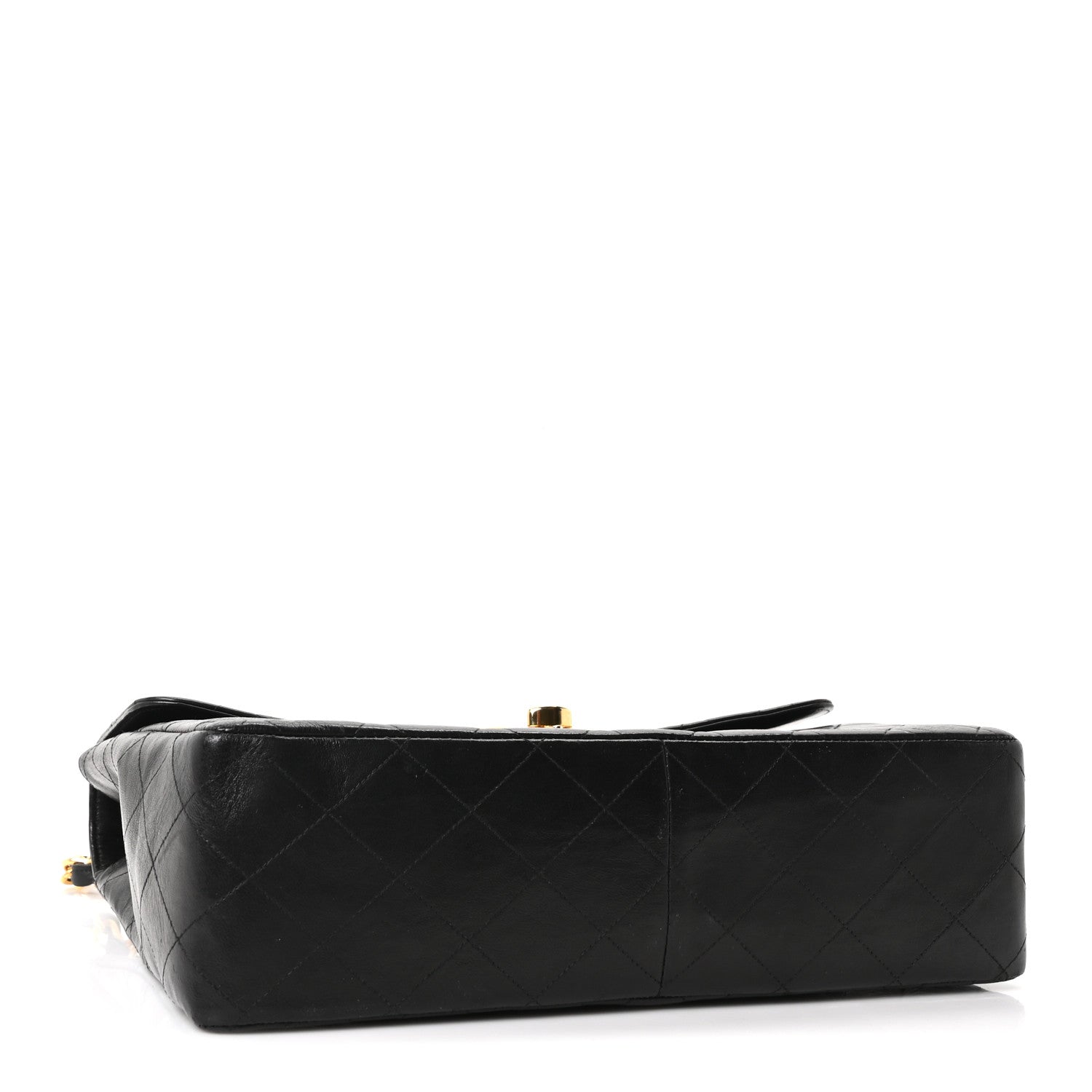 Chanel Lambskin Quilted XL Jumbo Single Flap Black 4 of 11