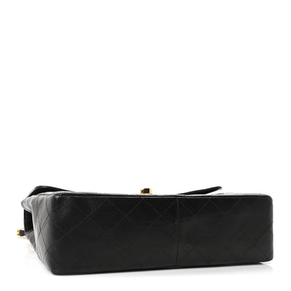 Chanel Lambskin Quilted XL Jumbo Single Flap Black 4 of 11