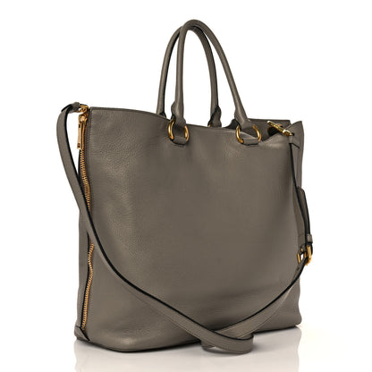 Prada Vitello Phenix Side Zip Tote Argilla 2 of 10