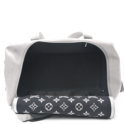 Louis Vuitton Knit Monogram Horizon Soft Duffle 55 Grey 5 of 10