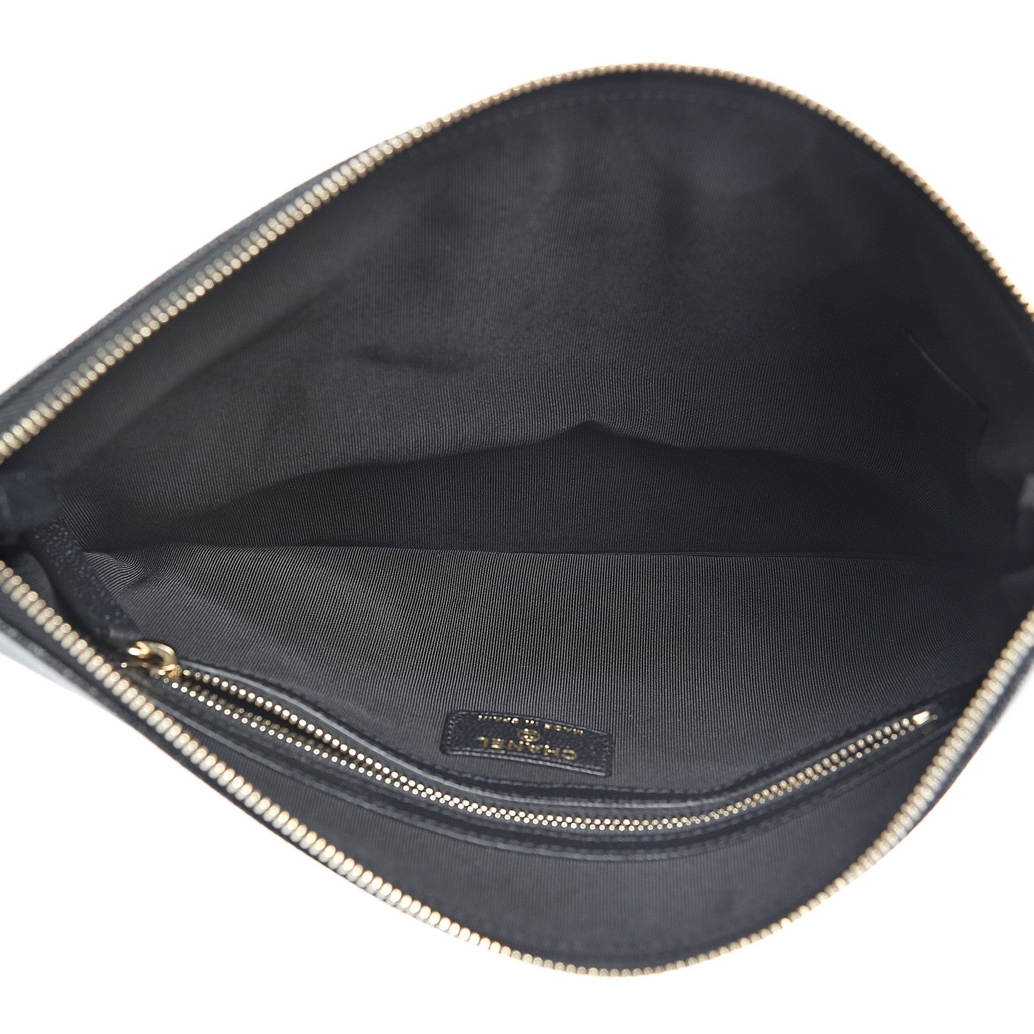 Chanel Caviar Quilted Medium Vintage Mademoiselle Cosmetic Case Black 4 of 7