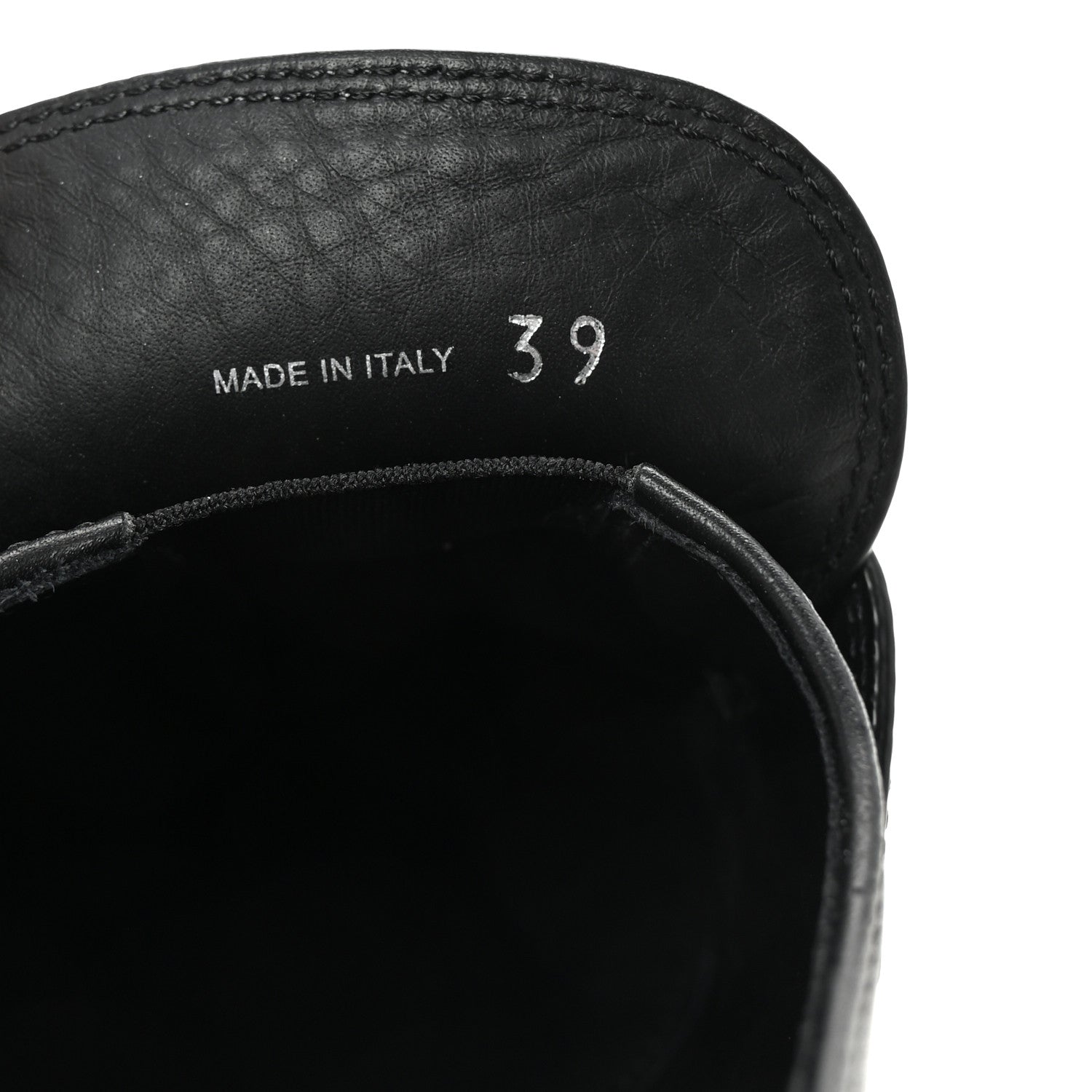 Prada Spazzolato Metal Triangle Logo Double Chocolate Loafers 39