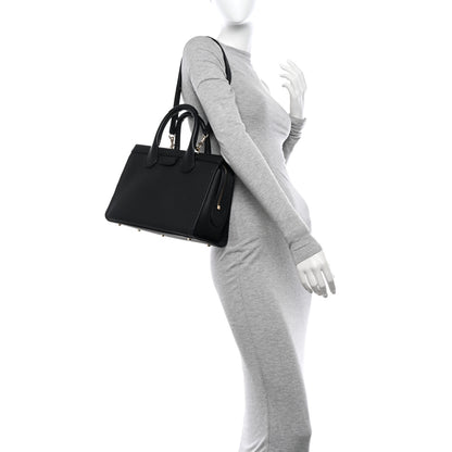 Chloe Grained Calfskin Small Edith Top Handle Bag Black 2 of 9