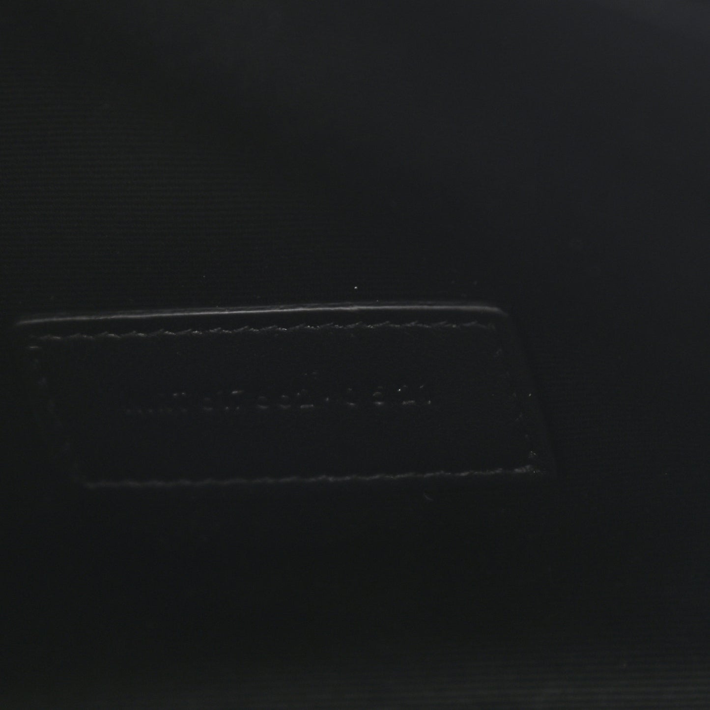 Grain De Poudre Matelasse Chevron Monogram Envelope Clutch Black